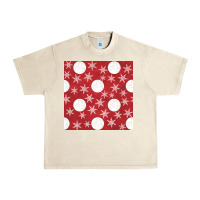Sandshell christmas snow flakes seamless pattern Urban Heavy Tee - BundleAndBundleShop