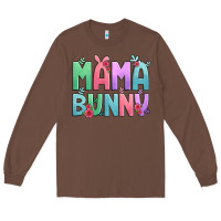 Chestnut easter floral mama bunny Long Sleeve Tee - Artiststas