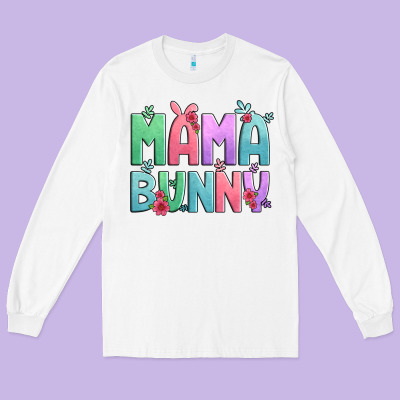 Easter Floral Mama Bunny Long Sleeve Tee Designed By Artiststas