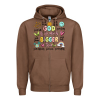 Chestnut god is so much bigger than malia Zipper Hoodie - MaliasSmallBusiness