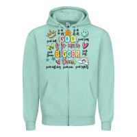 Seafoam god is so much bigger than malia Zipper Hoodie - MaliasSmallBusiness