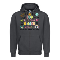 Smoke god is so much bigger than malia Zipper Hoodie - MaliasSmallBusiness