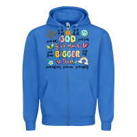 True Royal god is so much bigger than malia Zipper Hoodie - MaliasSmallBusiness