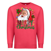 Cardinal Merry Christmas With Santa Premium Sweatshirt - BundleAndBundleShop