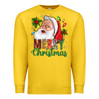 Lemon Merry Christmas With Santa Premium Sweatshirt - BundleAndBundleShop