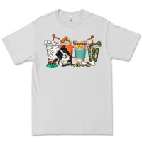 Dove Grey alaskan border collie dog coffee cups Premium Tee - texasbilliewilder