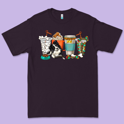 Premium Tee alaskan border collie dog coffee cups