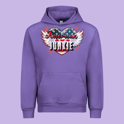 American Junkie 4th Of July Urban Hoodie Designed By Howdyjamesfarm
