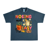 Midnight Navy hoeing ain't easy Urban Heavy Tee - Artiststas