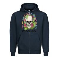 Navy not alive to please Zipper Hoodie - MaliasSmallBusiness