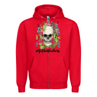 Red not alive to please Zipper Hoodie - MaliasSmallBusiness