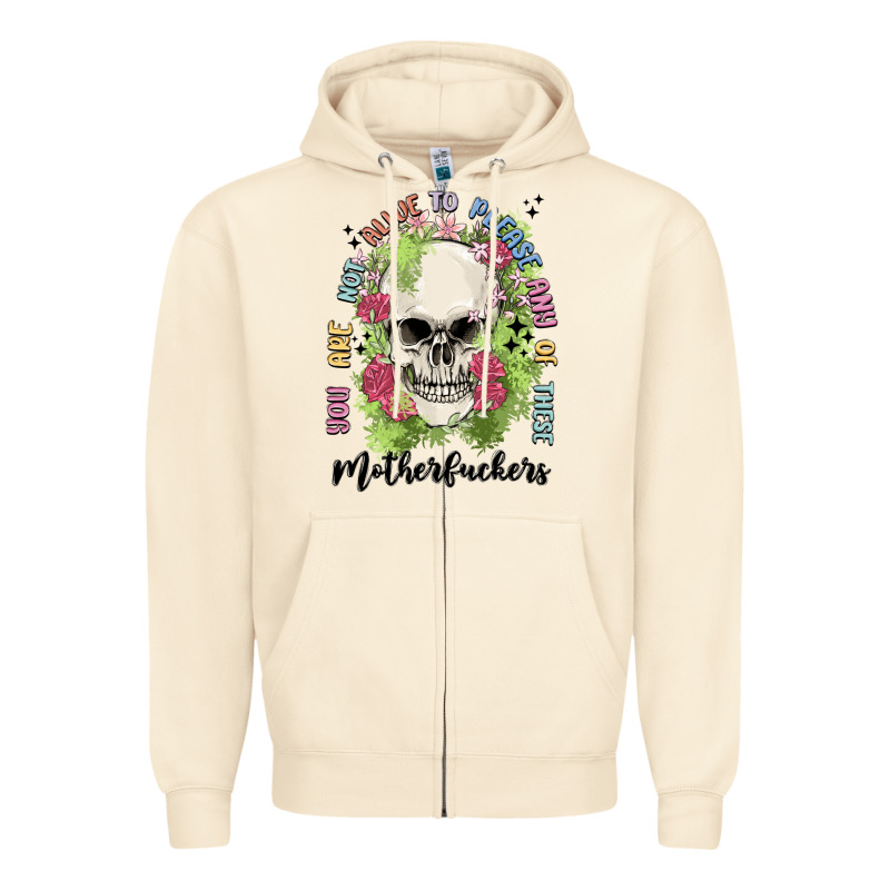 Not Alive To Please Zipper Hoodie by MaliasSmallBusiness | Teevron