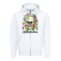 White not alive to please Zipper Hoodie - MaliasSmallBusiness