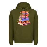 Army Green booktroverts Premium Hoodie - JahusDesignShop