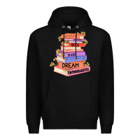 Black booktroverts Premium Hoodie - JahusDesignShop