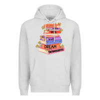 Dove Grey booktroverts Premium Hoodie - JahusDesignShop