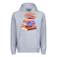 Heather Grey booktroverts Premium Hoodie - JahusDesignShop