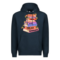 Navy booktroverts Premium Hoodie - JahusDesignShop