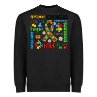 Black autism awareness Heavyweight Sweatshirt - JahusDesignShop