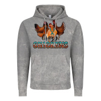 Cloud Rock crazychickens Vintage Hoodie - CowhideDigitalArt