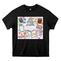 Black sewing Heavy Core Tee - MaliasSmallBusiness