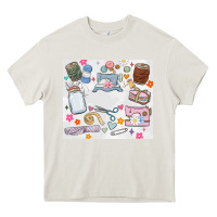 Cream sewing Heavy Core Tee - MaliasSmallBusiness