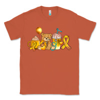 Copper childhood cancer ribbon and coffee cups Classic Tee - AdoDesignShop