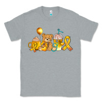 Heather Grey childhood cancer ribbon and coffee cups Classic Tee - AdoDesignShop