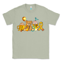 Matcha childhood cancer ribbon and coffee cups Classic Tee - AdoDesignShop