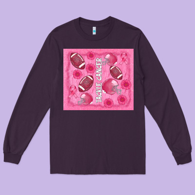 Tackle Cancer Long Sleeve Tee Designed By Adodesignshop