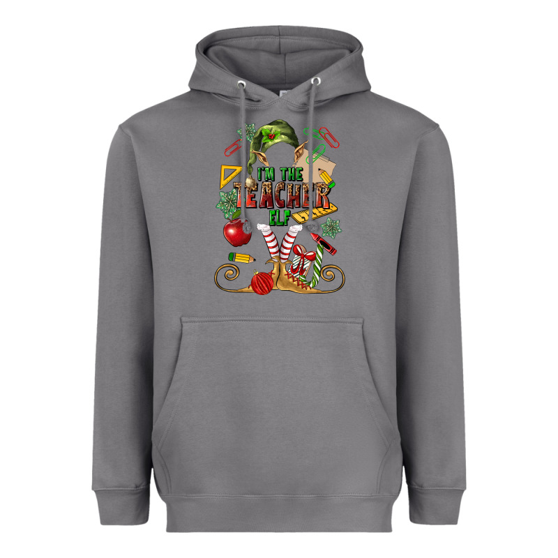 Im Teacher Elf Heavyweight Hoodie by MaliasSmallBusiness | Teevron