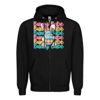 Black bunny babe Zipper Hoodie - MaliasSmallBusiness