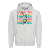 Dove Grey bunny babe Zipper Hoodie - MaliasSmallBusiness