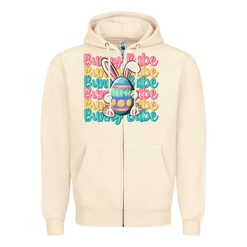 Bunny Babe Zipper Hoodie by MaliasSmallBusiness | Teevron