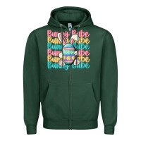 Sports Green bunny babe Zipper Hoodie - MaliasSmallBusiness
