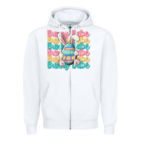 White bunny babe Zipper Hoodie - MaliasSmallBusiness