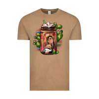 Vintage Coffee mexican coffee cup cactus Vintage Tee - JahusDesignShop