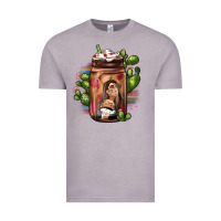 Vintage Zinc mexican coffee cup cactus Vintage Tee - JahusDesignShop