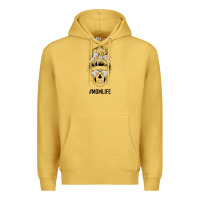 Antique Gold Daisy Mom Skull Premium Hoodie - Bettercallsaul