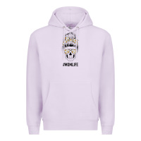 Lilac Daisy Mom Skull Premium Hoodie - Bettercallsaul