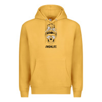 Mustard Daisy Mom Skull Premium Hoodie - Bettercallsaul