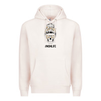 Pale Pink Daisy Mom Skull Premium Hoodie - Bettercallsaul