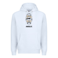 White Daisy Mom Skull Premium Hoodie - Bettercallsaul