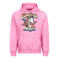 Fuchsia Pink American unicorn magic Urban Hoodie - HowdyJamesFarm