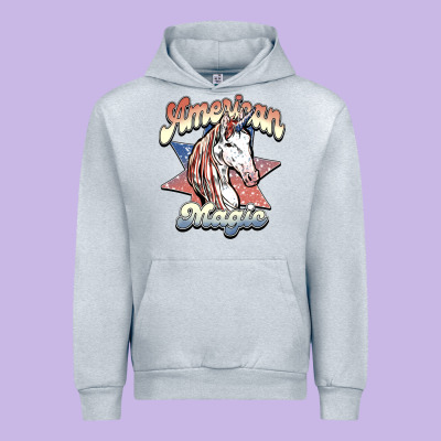 American Unicorn Magic Urban Hoodie Designed By Howdyjamesfarm