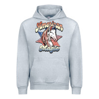 Heather Grey American unicorn magic Urban Hoodie - HowdyJamesFarm