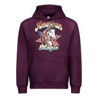 Mauve Wine American unicorn magic Urban Hoodie - HowdyJamesFarm