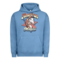Pigment Pebble Blue American unicorn magic Urban Hoodie - HowdyJamesFarm