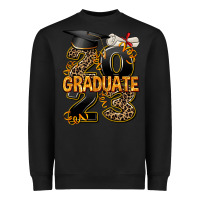 Black 2023 graduate leopard Heavyweight Sweatshirt - AdoDesignShop