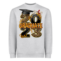 Heather Grey 2023 graduate leopard Heavyweight Sweatshirt - AdoDesignShop
